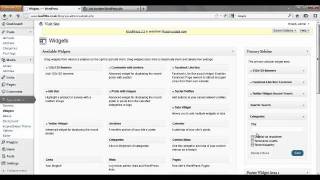 How To Build a Website with WordPress - Changing & Adding Widgets - Part 7