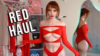 Redhead In RED?! | Haul \u0026 Try On