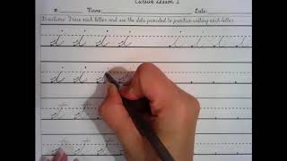 Cursive Lesson 1 i & t