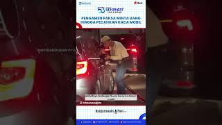 Viral Aksi Pengamen Paksa Minta Uang Hingga Pecahkan Kaca Mobil, Pasrah saat Diringkus Polisi