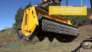 FEMAC T9 REV Hydraulic Mulcher for 2 5-12 tonne Excavators