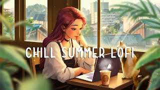 Lofi chill room ~ Summer study playlist to keep you happy and motivated 💖 | Lofi