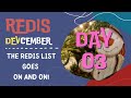 The Redis List goes on and on! (Redis DEVcember Day 3) with Suze Shardlow and Justin Castilla