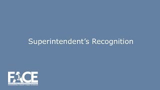 Engage Chesterfield - Superintendent Recognition