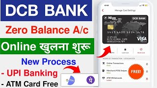 DCB bank zero balance account opening online | how to open DCB bank zero balance account 2024