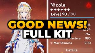 GOOD NEWS! NICOLE FULL NEWEST KIT BREAKDOWN! | Nicole Genshin, Nicole Genshin Impact, Nicole Kit