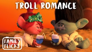 Queen Poppy and Branch Fall in Love | Trolls World Tour | Family Flicks