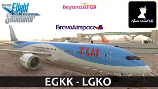 MSFS Live | Trying out the Bravo Airspace 787-9! | TUI UK | Gatwick - Kos