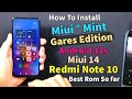 Install Miui Mint Gares Edition on Redmi Note 10 اردو हिन्दी