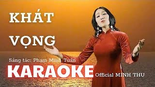 KARAOKE | BEAT | KHÁT VỌNG | NSUT MINH THU | Tone Nữ