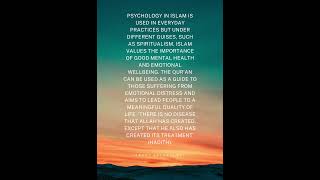 Islamic Psychology #islamicpsychology #psychology