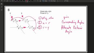 Geometry : Parallel Lines Proof Practice