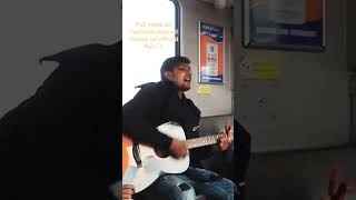 Metro singing prank 1|Police a gayi| public gone crazy |bekhayali, samjhawan love| @team_jhopdi_k
