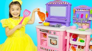 Hana Pretend Play Cooking Fish & Chips Food Restaurant with Kitchen Toys