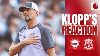 KLOPP'S REACTION: Performance, penalty & De Zerbi conversation | Brighton vs Liverpool