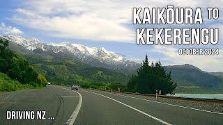 Driving New Zealand: Kaikōura to Kekerengu - scenic drive | 4K