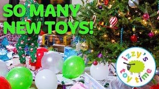 Christmas with Izzy's Toy Time! Shopkins, Hot Wheels, Peppa Pig, Doc McStuffins, and Thomas Train!