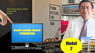 Menulis Artikel Modul 2: Naskah pendahuluan- Pedoman dan contoh