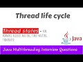 Thread States in Java | Thread Life Cycle | Java Multithreading Interview Questions