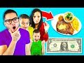 Family Only Spend $1 Food for 24 Hours Challenge! | MindOfRez