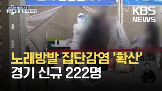 경기 신규 확진 222명…대학교·노래방 등 잇단 감염 / KBS 2021.04.22.