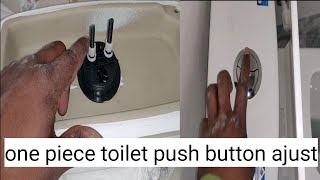 one piece toilet push button setting#toilet seat push button