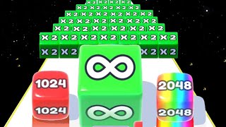 JELLY RUN 2048 (jelly tube run 2048) ♾️ vs number run shooting 2048 gameplay Android iOS part 4