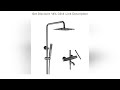 top bagnolux gray brass thermostatic three functions bathtub diverter mixer tap multifunction hand