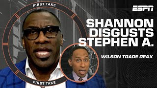 Stephen A. is DISGUSTED with Shannon Sharpe about the Russell Wilson-Steelers mo