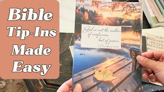 FREE Bible Tip-Ins You Can Print at Home | Bible Journaling for Beginners