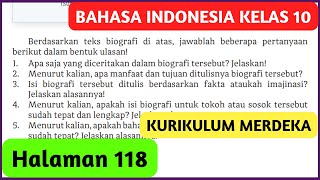 Kunci Jawaban Bahasa Indonesia Kelas 10 Halaman 118 Biografi I Gusti Ngurah Rai Kurikulum Merdeka