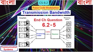 (Bangla)CS || Question 6.2-5 || Transmission Bandwidth || PCM