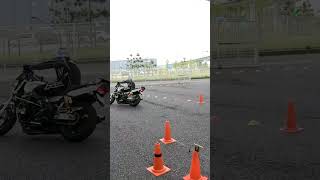 Yamaha XJR1200 モトジムカーナ2 tight turn section slalom 2022/6/5