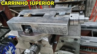 Como Fazer um Torno Caseiro Parte 24 - Fabricação da Parte de Baixo do Carro Superior