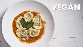 Sweet and Smoky Butternut Squash Sauce with Homemade Sage Ravioli! | Two Vegans \u0026 A Black Guy