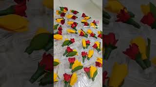 Chafa flower made of cloth and rose made of paper #flowers #fragrance#chafa#gift  #diy #handmade