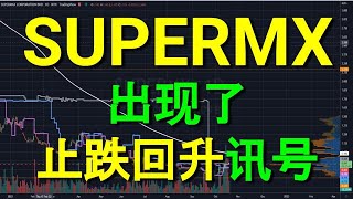 SUPERMX SUPERMAX 今早出现了止跌回升讯号. 即时点评. 筹码主力线分析.20102022.