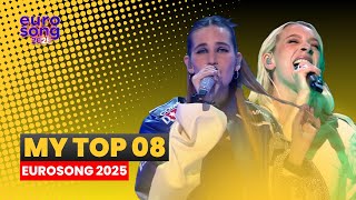 🇧🇪 | Eurosong 2025 | My Top 08 | ESC Mathi