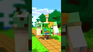 Alex and the flower!!!??? - Alex and Steve Adventures #minecraft #shorts