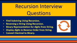Interview Questions | Recursion | Python Coding