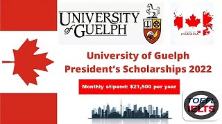 University of Guelph Canada Scholarships 2024 | No IELTS | How To Apply Online