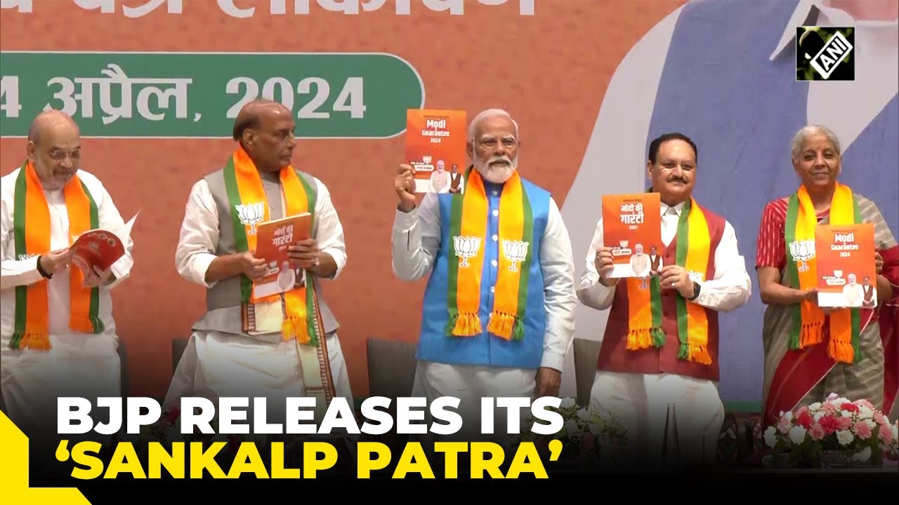 BJP Releases Its Election Manifesto, ‘Sankalp Patra’ For Lok Sabha ...