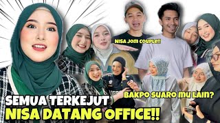 REACTION AI TEAM NISA DATANG KERJA !! SEMUA TERKEJUT SUARA NISA BERUBAH !!