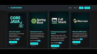 Java Full-Stack Web App – CodeVerse (Spring Boot + MySQL + Thymeleaf)