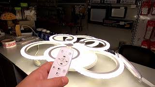 How to connect the remote control and the phone to the LED chandelier