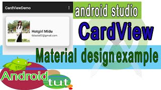 android cardview example demo code using cardview into android studio |android tut