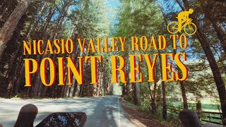 Cycling Nicasio Valley RD to Point Reyes in Marin County, California in 5min