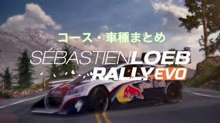 セバスチャンローブラリーEVO 車種・コースまとめ