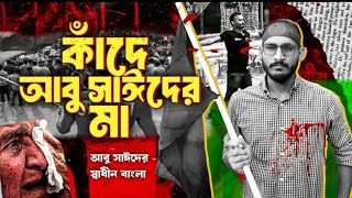 কাঁদে এখন আবু সাঈদ মা .. চইলা গেলো দেশ ছারিয়া আপা হাসিনা । kade abu sayed er Ma ☹️🥲