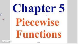 Algebra 5-1: The Absolute Value Function